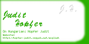 judit hopfer business card